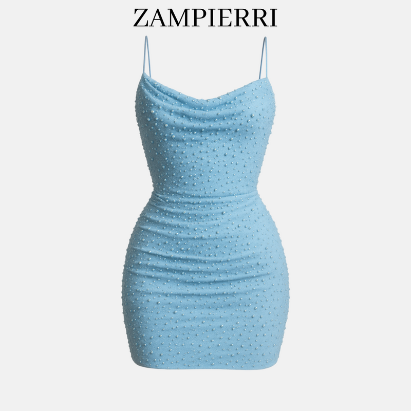 Vestido Azul Pérola